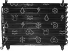 kondenzátor OEM 1268302870 / 1268302670, MERCEDES BENZ S-CLASS
